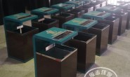 忻州酒店方形立式钢制果皮箱