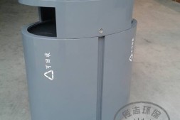 山西晋中圆柱形分类钢制垃圾桶工厂直销