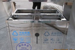 忻州市户外不锈钢分类垃圾桶