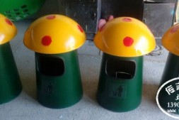 吕梁市幼儿园蘑菇造型玻璃钢垃圾桶