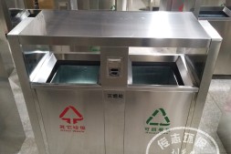 大同户外街道双分类不锈钢垃圾桶