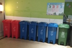 朔州120l中间脚踏式塑料分类垃圾桶
