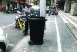 街头大垃圾桶撤除，果皮箱保留