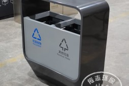 山西户外市政街道喷塑不锈钢分类垃圾桶