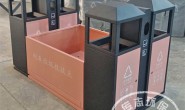 汾阳高站台高铁站喷粉不锈钢分类垃圾桶
