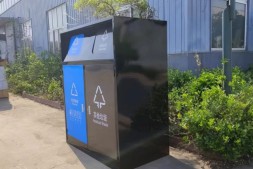 大同室外密闭式240升不锈钢分类垃圾桶