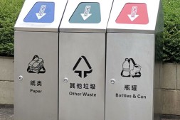 忻州室外密闭式三分类不锈钢垃圾桶