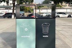 吕梁室外组合式不锈钢分类垃圾桶